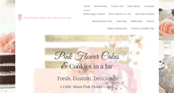 Desktop Screenshot of pinkflowercakes.com