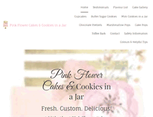 Tablet Screenshot of pinkflowercakes.com